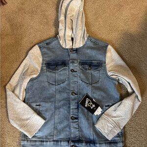 Art Class Blue and Gray Denim Jacket, NWT